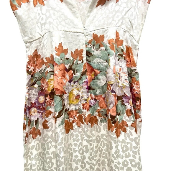 LPA Silk Floral Leopard Jacquard Ruffle Night Out Maxi Dress 167 Size XS - Picture 8 of 13